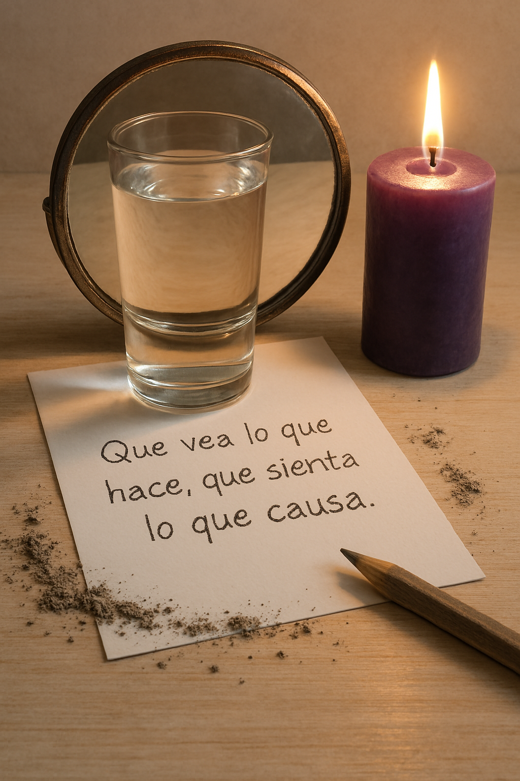 que el enemigo enfrente en sueños sus propias acciones